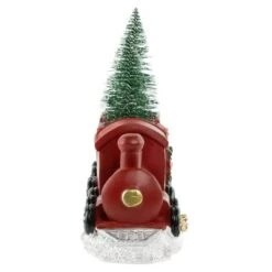 Northlight LED Lighted Frosted Trees In Train Christmas Decoration - 12" - Red And Gold -Holiday Decoration Store GUEST b329e68d 64f2 4a3d 993b e3c3f4152541