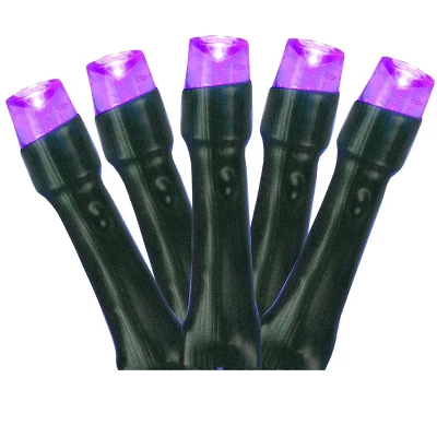 Northlight Battery Operated LED Christmas Lights - Purple - 9.5' Black Wire - 20ct 1 Northlight Battery Operated LED Christmas Lights - Purple - 9.5' Black Wire - 20ct