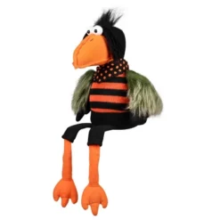 Northlight Plush Sitting Crow Halloween Decoration With Dangling Legs - 17" -Holiday Decoration Store GUEST b421b9f1 3048 45b1 a7f9 08dbb5ad7cc2