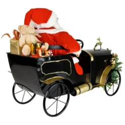 Northlight Animated And Musical Santa Driving Vintage Car Christmas Decoration - 31" -Holiday Decoration Store GUEST b61da435 d513 4640 b49d a873704c650c