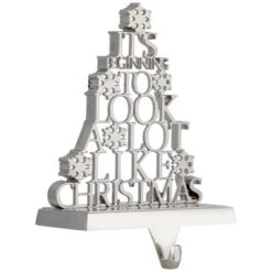 Northlight "It's Beginning To Look A Lot Like Christmas" Metal Tree Stocking Holder - 6.5" 7 Northlight "It's Beginning To Look A Lot Like Christmas" Metal Tree Stocking Holder - 6.5" -Holiday Decoration Store GUEST b7f40ee7 3161 4a12 abbc f84de55cfe08
