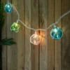 Northlight 10-Count Multicolor Globe Christmas Light Set, 6ft White Wire