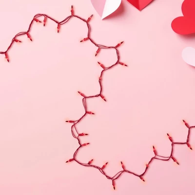 Northlight Mini Christmas Lights - Red - 20' Red Wire - 100ct 3 Northlight Mini Christmas Lights - Red - 20' Red Wire - 100ct - Image 3