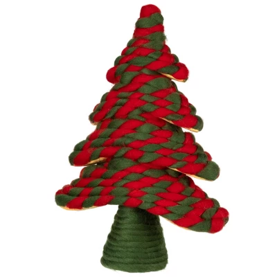 Northlight Twisted Yarn Plush Christmas Tree Decoration - 15.25" 4 Northlight Twisted Yarn Plush Christmas Tree Decoration - 15.25" - Image 4