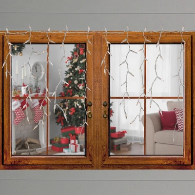 Northlight 300 Count Clear Mini Icicle Christmas Lights - White Wire 2 Northlight 300 Count Clear Mini Icicle Christmas Lights - White Wire - Image 2