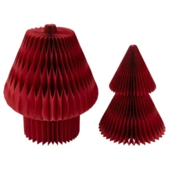 Northlight Tall Foldable Accordion Honeycomb Paper Christmas Tree - 4' - Red -Holiday Decoration Store GUEST bd95f9af 4532 4b44 8db9 7fbfdb1b8828