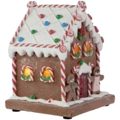 Northlight Pre-Lit LED Gingerbread Candy House Christmas Decoration - 7.5" -Holiday Decoration Store GUEST bde5fe76 22f5 41eb ad06 bb26cc32f1a2