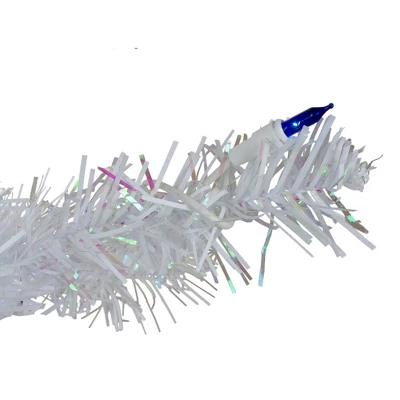 Northlight 3' Pre-Lit White Medium Pine Artificial Christmas Tree - Blue Lights 3 Northlight 3' Pre-Lit White Medium Pine Artificial Christmas Tree - Blue Lights - Image 3