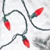 Northlight LED C7 Christmas Lights - Red - 16' Green Wire - 25ct
