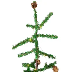 Northlight Pre-lit Christmas Tree With Pinecones And Burlap Base - 4' - Clear Lights -Holiday Decoration Store GUEST bedb6782 d411 4b54 81e5 50f9987aa811