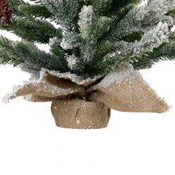 Northlight Real Touch™️ Potted Flocked Mini Fir Pine Artificial Christmas Tree - 25" - Unlit -Holiday Decoration Store GUEST bee0af23 5949 4e9d 945c 1401993e1b06