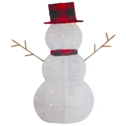 Northlight Lighted Tinsel Snowmen Family Christmas Yard Decorations - Clear Lights - Set Of 2 -Holiday Decoration Store GUEST c170f176 f5a5 44c4 b246 3465cb6e8a57