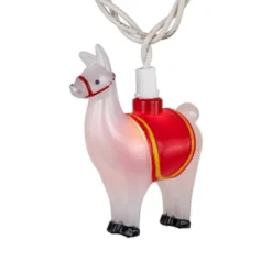 Northlight Llama Patio Light Set - White - 6' White Wire - 10ct -Holiday Decoration Store GUEST c1bcc02e ad17 4351 853f 1eb357c4556b