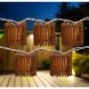 Northlight Tropical Bamboo Indoor Outdoor Patio String Light Set - 7.25' White Wire - 10ct