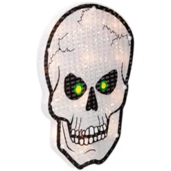 Northlight Lighted Holographic Halloween Skull Window Silhouette - 12" - Clear Lights -Holiday Decoration Store GUEST c3fe3b46 12cc 4467 ad85 fbbbb6709b3a