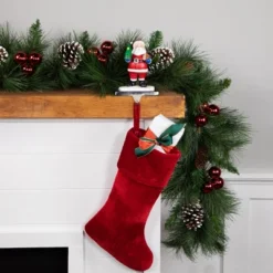 Northlight 6.25" Santa Claus With Tree And Present Christmas Stocking Holder -Holiday Decoration Store GUEST c4269c9e 63cb 4b71 a5c6 e64ae09a5e69