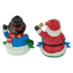 Northlight Santa "Noel" And Snowman "Joy" Glitter Christmas Stocking Holders - 5" - Set Of 2 -Holiday Decoration Store GUEST c4a3c21a 0732 4b1f 9e4e 2e6d5996212a