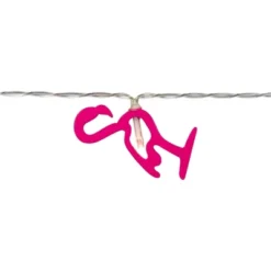 Northlight LED Flamingo Patio Light Set - Pink - 4' Clear Wire - 10ct -Holiday Decoration Store GUEST c4a966e6 ace3 420f a71c c414743c4464