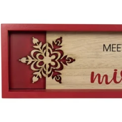 Northlight Framed "Meet Me Under The Mistletoe" Christmas Wall Decoration - 11.75" - Red -Holiday Decoration Store GUEST c501b859 3892 47e8 baf6 8095543f6882