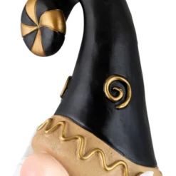 Northlight Gnome Holding Gingerbread Man Cookie Christmas Decoration - 13" - Black -Holiday Decoration Store GUEST c586f201 eadc 4032 b2e3 dec21a61b77d