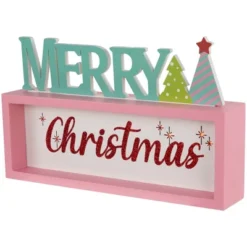 Northlight Lighted "Merry Christmas" Shadow Box Christmas Tree Decoration - 10" - Multicolor -Holiday Decoration Store GUEST c603935e 4fcc 4e04 8c54 65d74af7eaac