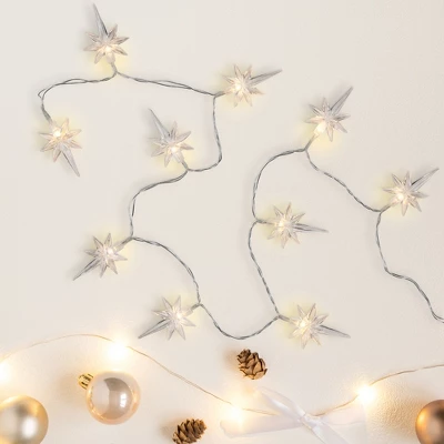 Northlight North Star Christmas Light Set - Warm White LED - 3' - Clear Wire - 10ct 1 Northlight North Star Christmas Light Set - Warm White LED - 3' - Clear Wire - 10ct