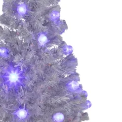 Northlight Pre-Lit Medium Color Changing Fiber Optic Artificial Christmas Tree - 4' - White - Blue LED Lights -Holiday Decoration Store GUEST c7b875a2 9427 4cdb bbca 5ca7cc11e7c9