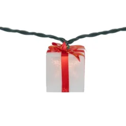 Northlight Bow Wrapped Presents Christmas Light Set - Clear - 7.5' Green Wire - 10ct -Holiday Decoration Store GUEST c8f37872 3b78 4677 9307 49d0ca3e3a19