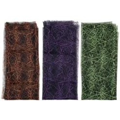 Northlight 3pc Purple, Orange And Green Spiderweb Halloween Decorations, 6ft -Holiday Decoration Store GUEST c9aa4cc1 b761 4eba bcfc 96ffae8054ed