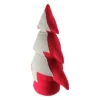 Northlight Plush Pine Tree Christmas Decoration - 15" - Red And White