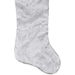 Northlight 19” White And Silver Filigree Christmas Stocking With Bows 7 Northlight 19” White And Silver Filigree Christmas Stocking With Bows -Holiday Decoration Store GUEST ca9e404e 84e0 4fdb 915f 9c9cdf3b4b33