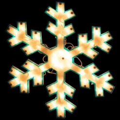 Northlight 16.75" Lighted Snowflake Christmas Window Silhouette