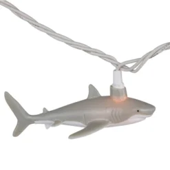 Northlight Shark Indoor Outdoor Patio Light Set - 6' - White Wire - 10ct -Holiday Decoration Store GUEST cb5d182e 5a58 42ea 8e3d c13ada9869d5