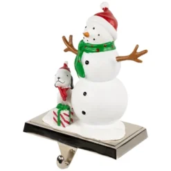 Northlight 6" Snowman And Puppy Christmas Stocking Holder -Holiday Decoration Store GUEST cca72753 ea70 426c a041 c70ca778e6f6