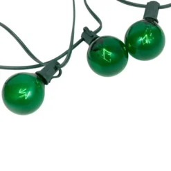 Northlight G50 Globe Indoor Outdoor Patio Light Set - Green - 9' Green Wire - 10ct -Holiday Decoration Store GUEST ccd14a98 621a 432c 8a18 6a4028a1f28e
