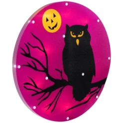 Northlight Lighted Owl And Jack O' Lantern Halloween Window Decoration - 13.75" -Holiday Decoration Store GUEST cd0cfa39 3d77 43a5 9064 73a5dbc9d58b