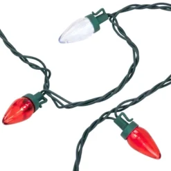 Northlight 25ct Red And Pure White LED C7 Christmas Lights - 16ft Green Wire -Holiday Decoration Store GUEST cee6d5b5 be26 4d81 919d 4b4832b0af12