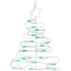 Northlight LED Lighted Christmas Tree Window Silhouette Decoration - 12.5" - Green Lights -Holiday Decoration Store GUEST cf55b816 3ab1 4a24 b86a 516c7292b57a
