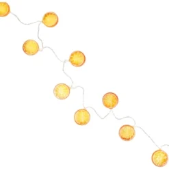 Northlight LED Orange Slice Indoor Outdoor Patio Light Set - 4.5' Clear Wire - 10ct -Holiday Decoration Store GUEST d1978789 6c28 4e2d 9c53 71871de0c4e5