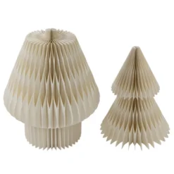 Northlight Tall Paper Accordion Honeycomb Foldable Christmas Tree - 4' - Cream -Holiday Decoration Store GUEST d222af10 7b3f 4c4b bb66 dfe0e0daafaa