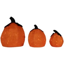 Northlight LED Lighted Jack O' Lantern Outdoor Halloween Decorations - Warm White - Set Of 3 -Holiday Decoration Store GUEST d2af326b 3858 4c58 8e93 4923b9a2feec