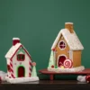 Northlight Gingerbread Glitter Candy House Christmas Decoration - 13"