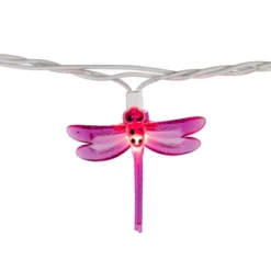 Northlight Dragonfly Patio Lights - 7.25' White Wire - 10ct
