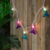 Northlight Mermaid Tails Patio Light Set - 6' White Wire - 10ct