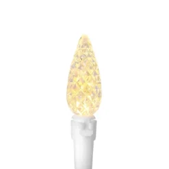 Northlight 70ct Warm White Faceted LED C6 Christmas Lights, 23ft White Wire -Holiday Decoration Store GUEST d53eb873 54a7 4125 a642 23e5ac365c5a