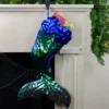 Northlight 24" Green And Black Sequined Iridescent Mermaid Christmas Stocking