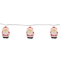 Northlight Santa Claus Christmas Light Set - Clear - 6' Green Wire - 10ct -Holiday Decoration Store GUEST d6de984e 413d 4fc7 812e e1bec3599f91
