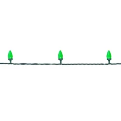 Northlight LED C7 Faceted Christmas Lights - Green - 20.25' Green Wire - 50ct -Holiday Decoration Store GUEST d92770b2 0800 4797 920a a78bce2213a9