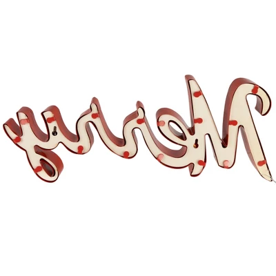 Northlight Lighted "Merry" Christmas Decoration - 20.5" 6 Northlight Lighted "Merry" Christmas Decoration - 20.5" - Image 6