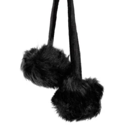 Northlight Sable Faux Fur Christmas Stocking With Pom Poms - 20.5" - Black -Holiday Decoration Store GUEST daa93a98 7285 4d2e a1b1 90aaadc68256